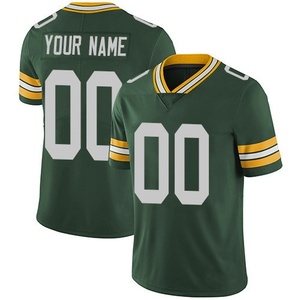 Numéro et nom personnalisés des Green Bay Packers # <span class=keywords><strong>Maillot</strong></span> <span class=keywords><strong>de</strong></span> football américain cousu pour hommes et femmes, uniforme <span class=keywords><strong>de</strong></span> supporter, vente en gros, respirant, tailles S-XXXL - Product Image 2