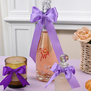 Cinta de Raso Lisa de Doble Cara Clásica de 28 mm de Ancho, Color Morado Violeta, para Ceremonia de Boda - Product Image 2
