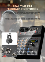 Mixer GAX-MQ4 4-kanal dengan 24 DSP untuk Pertunjukan dan Produksi Musik