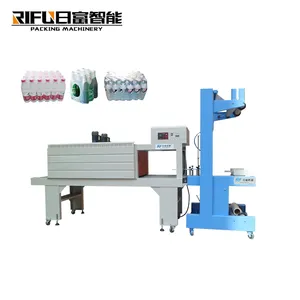 water bottle automatic film heat tunnel shrink packing wrapping machine for cartons