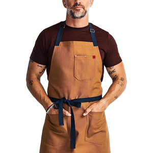 DUOLAI <span class=keywords><strong>Tablier</strong></span> <span class=keywords><strong>de</strong></span> chef <span class=keywords><strong>professionnel</strong></span> avec poches Tabliers <span class=keywords><strong>de</strong></span> <span class=keywords><strong>cuisine</strong></span> pour hommes femmes 12oz 100% toile <span class=keywords><strong>de</strong></span> coton - Product Image 4