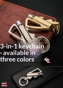 En gros, Outil d'allumage multifonctionnel portable et étanche en métal pour camping, avec porte-clés, allume-feu au kérosène et ouvre-bouteille, pour homme - Product Image 5