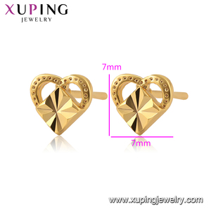 99466 Xuping 2020แฟ<span class=keywords><strong>ชั่</strong></span><span class=keywords><strong>น</strong></span>ชุบทองหัวใจชุดขายส่งของผู้หญิงสบายๆต่างหูสตั๊ดเครื่องประดับ - Product Image 3