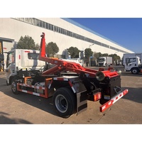 Camion benne de chantier Shacman 4x2 5 tonnes 6 tonnes avec bras de ramassage, camion poubelle, camion à bras articulé, vente en gros