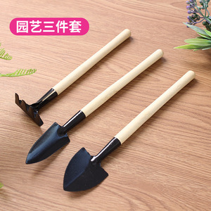 Juego de herramientas de jardín, 3 piezas, mini pala, rastrillo, paleta para plantar suculentas y flores, uso en interiores y exteriores, acero inoxidable duradero - Product Image 4