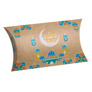 2024 подарочные коробки для конфет Рамадан коробка для конфет Ид Мубарак Рамадан подушка для конфет Рамадан аксессуары Ид Подарок
