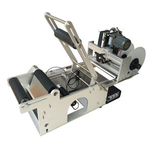 Yuvarlak şişeler için tarih kodlayıcı-yazıcı şeridi ve kendinden yapışkanlı etiketleme ile taşınabilir manuel etiketleme makinesi - Product Image 1