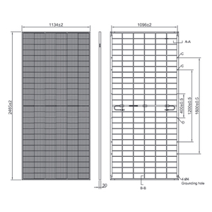 Tw แผงโซลาร์เซลล์ twmnd 78HD625-645W tw 630โซล่าเซลล์625 635 640 645วัตต์ชนิด N โมดูลแผงเซลล์แสงอาทิตย์ Tongwei - Product Image 6