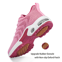 Chaussures de sport décontractées pour femmes, baskets tendance avec semelle à coussin d'air en PU pour le printemps, l'été, l'automne et l'hiver