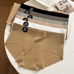 FF2821 mutandine di seta di ghiaccio senza cuciture da donna senza cuciture Hipster invisibili slip di un pezzo biancheria intima da donna a metà vita di seta di ghiaccio mutandine - Product Image 1