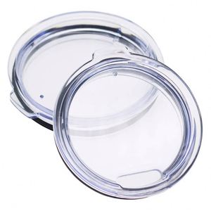 Couvercle plat en paille transparente en plastique AS anti-éclaboussures pour gobelet YETI 20oz/30oz, direct usine, vente en gros - Product Image 3