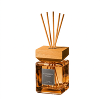 Bouteille diffuseur de parfum en verre carré avec bouchon à vis et impression sérigraphiée, 50ml, 100ml, 150ml, 200ml, 250ml, 500ml