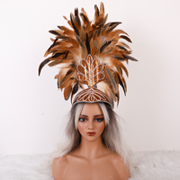 Serre-têtes légers et moelleux de haute qualité, réglables, pour les défilés brésiliens, les scènes de carnaval, les danses et les fêtes