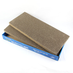Planche à gratter pour chat 51x21x3cm, jouet pour chat en carton ondulé plat double face pour affûter les griffes - Product Image 5