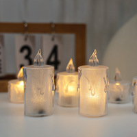 Ensemble de 3 bougies LED sans flamme effet cire coulante, lumière vacillante chaude, à piles, pour la maison, les mariages et les fêtes