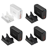 Station de charge de bureau multi-ports GaN³ 120W 160W 200W avec chargeur rapide PD USB-C QC3.0 USB-A pour ordinateur portable, téléphone et plusieurs appareils