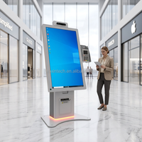 Kiosque mural à écran tactile 21 pouces, terminal de commande en libre-service Android, processeur RK3576, machine de paiement pour restaurant, complet