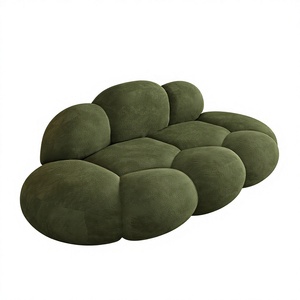 Canapé Nuage en Laine d'Agneau Style Crème, Inclinable, Anti-griffures pour Salon, Maison, Petit Appartement, Réception – Tissu Créatif <span class=keywords><strong>de</strong></span> Designer - Product Image 1