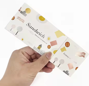Scatola di imballaggio personalizzata Mini hamburger per la colazione <span class=keywords><strong>e</strong></span> il Catering con carta stampata Sandwich a goccia con cialde in rilievo per Sushi Design - Product Image 6
