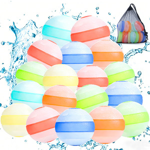 Kean – ballons d'eau en silicone, 18 pièces, jouet aquatique coloré et réutilisable pour la piscine, la plage, le plaisir estival - Product Image 1