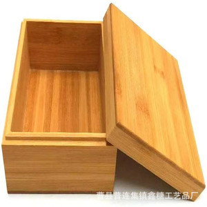Caja de embalaje para ladrillos de té Pu'er de Yunnan, caja de bambú y madera con tapa superior e inferior, caja rectangular de almacenamiento de bambú, caja de regalo - Product Image 3
