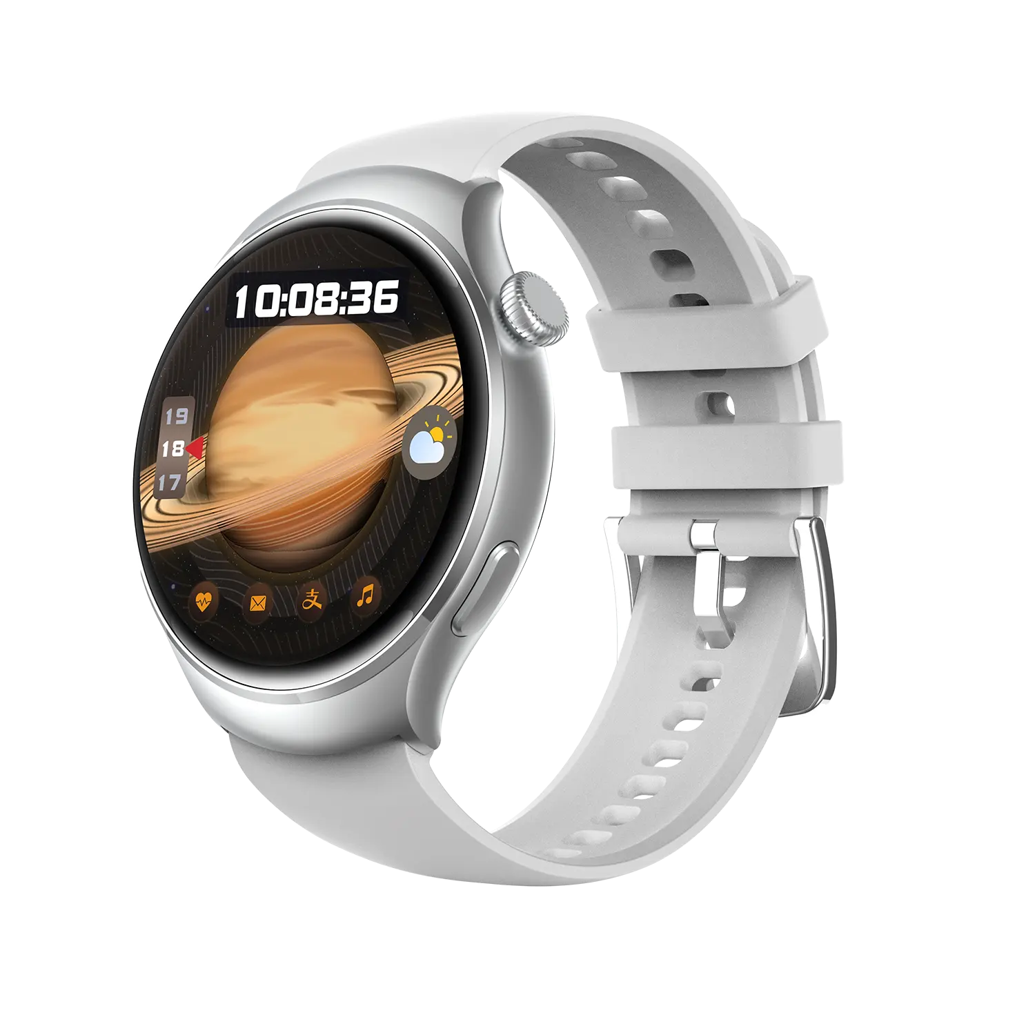 2024 novo relógio inteligente redondo para mulheres esportes frequência cardíaca smartwatch com pressão arterial bt chamada para samsung iphone huawei