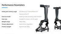 Exosquelette de rééducation médicale réglable pour la cheville, usage domestique, pour hémiplégie, pied tombant et instabilité de la cheville