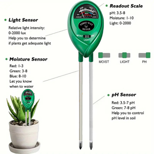 Preço de fábrica 3-in-1plant Umidade e Solo <span class=keywords><strong>pH</strong></span> <span class=keywords><strong>Meter</strong></span> Home Garden Gramado Saudável e Farm Growth Tool Promover Plantas Saudáveis - Product Image 5