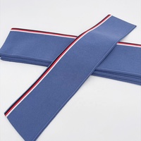 Côtes à tricoter en élasthanne 95% coton 5% personnalisées 1*1 Nervure de col jacquard