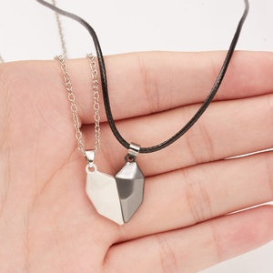 Nuovo arrivo magnetico coppia collana cuore per gli amanti delle donne e degli uomini Splice ciondolo collana catena - Product Image 6