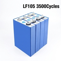 Kit de batterie LiFePO4 personnalisé OEM/ODM, cellule prismatique LFP LF105 3.2V 105Ah 3500 cycles, pour pack de batterie solaire DIY 12V 24V