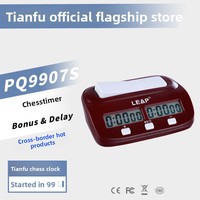 Horloge d'échecs de tournoi Tianfu Brand PQ9907S ABS avec fonctions de pause/bonus/délai