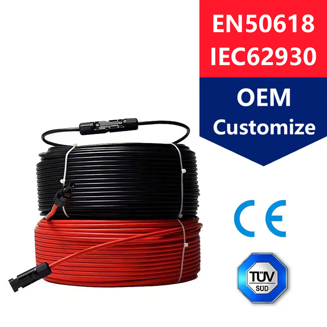 EN 50618 IEC 62930 H1z2z2-k TUV Pv1-f Solar Cable Power Wire Low Price Tinned Copper CCA TCA Alloy PV Cable Conductor Wire