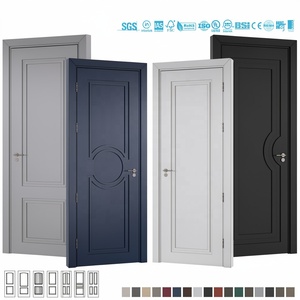 Puerta Interior Moderna BASEN de MDF con Apertura Lateral Resistente al Agua para Apartamentos y Supermercados - Product Image 4