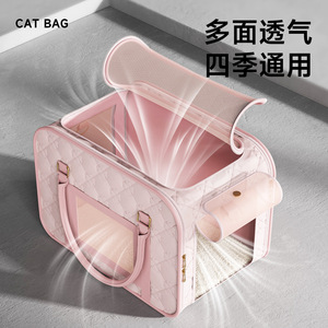 Springtime portable <b>cat</b> carrier for outings, dog carrier for car use, winter warm and stress-resistant pet <b>backpack</b> for home - Product Image 4