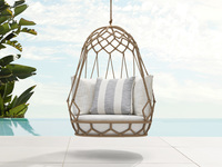 Fauteuil suspendu rond en corde de jardin au design moderne, hamac 2021 pour l'extérieur