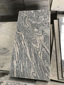 Losa de granito grande gris claro Diseño de patrón de onda moderno Piedra natural para pulir y pulir con chorro de arena - Product Image 4