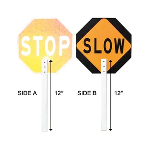 Extension staff not compatible with the wood Handheld Stop Go Paddle stops signs traffic signs