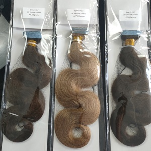 Jasminebeauty Top Quality Double Drawn Curly Virgin <b>Russian</b> Hair Extensions Hair Extensions Customizable - Product Image 3