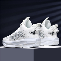 Chaussures de basketball montantes pour hommes et femmes, avec amorti et soutien dynamique de la cheville, pour le sport en intérieur et extérieur