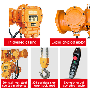 Polipasto Eléctrico a Cadena Antiexplosivo en Oferta, Motor Trifásico, 1 Tonelada, 3 Toneladas, 5 Toneladas, 7.5 Toneladas, 3M 6M - Product Image 2