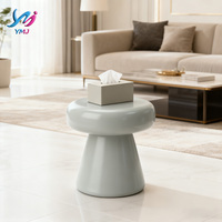 Table d'appoint basse minimaliste moderne en fibre de verre, durable, petite table basse pour la maison, la chambre, le jardin, les centres de villégiature et les hôtels - Vente en gros usine
