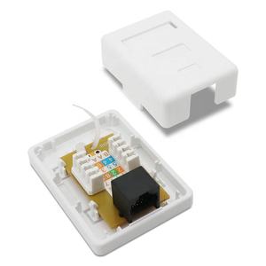 1 พอร์ต UTP RJ45 CAT5e <span class=keywords><strong>CAT6</strong></span> Keystone แจ็คโมดูลเครือข่ายพื้นผิว Mount Box - Product Image 2