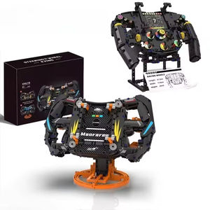 K96217 K96218 NUEVO MOC Modelo de Volante de Coche Simulado, Soporte para Teléfono, Juguetes Coleccionables, Regalo, Sets de Bloques de Construcción - Product Image 1