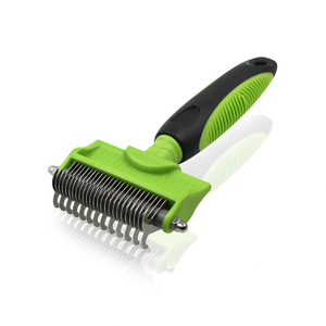 13 + 25 Acero inoxidable Baldes Pet Hair Knot Grooming Brush Dog Cat Dematting Rastrillo <span class=keywords><strong>Peine</strong></span> - Product Image 1