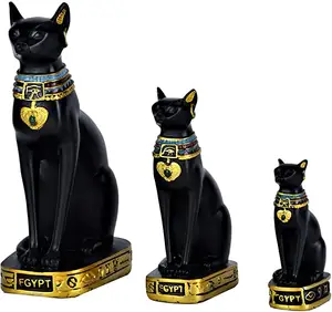 고대 동상 이집트 Suppliers-빈티지 홈 장식 이집트 Bastet 소장 입상 고양이 여신 동상