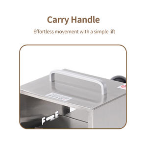 Rebanadora de Pan Manual Comercial Fabricada con Acero Inoxidable de Grado Alimenticio para Panadería, Hamburguesas y Cocina Profesional - Product Image 6