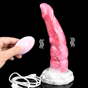 YOCY Large Monster Dildo Curved Bead Anal Plug 10 Speeds <b>Vibrators</b> Bullet Remote Control Sex Toy for Women Men Prostate Massager - Product Image 5