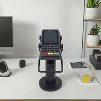 Support de bureau personnalisé pour terminal de point de vente (TPV) – Support métallique pour machine TPV, lecteur de carte de crédit et téléphone portable (modèle Android)