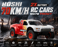 Voitures RC HOSHI 2X Battery 70KM/H N517B Frenzy 1/12, camion RC brushless 4x4, voiture de course haute performance, voiture tout-terrain télécommandée
